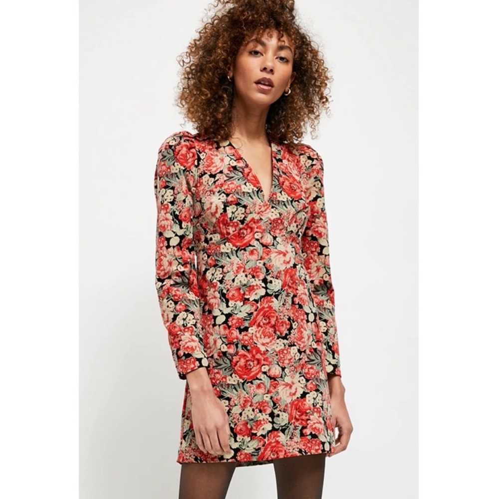 NWT Free People Floral Courdoroy Dress